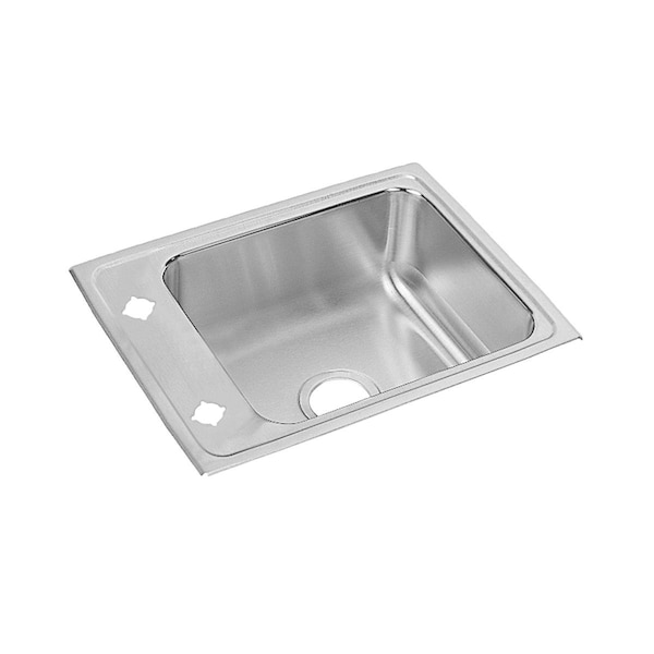 Lustertone Stainless Steel 22 X 17 X 7-5/8 Single Bowl Top Mount Classroom Sink